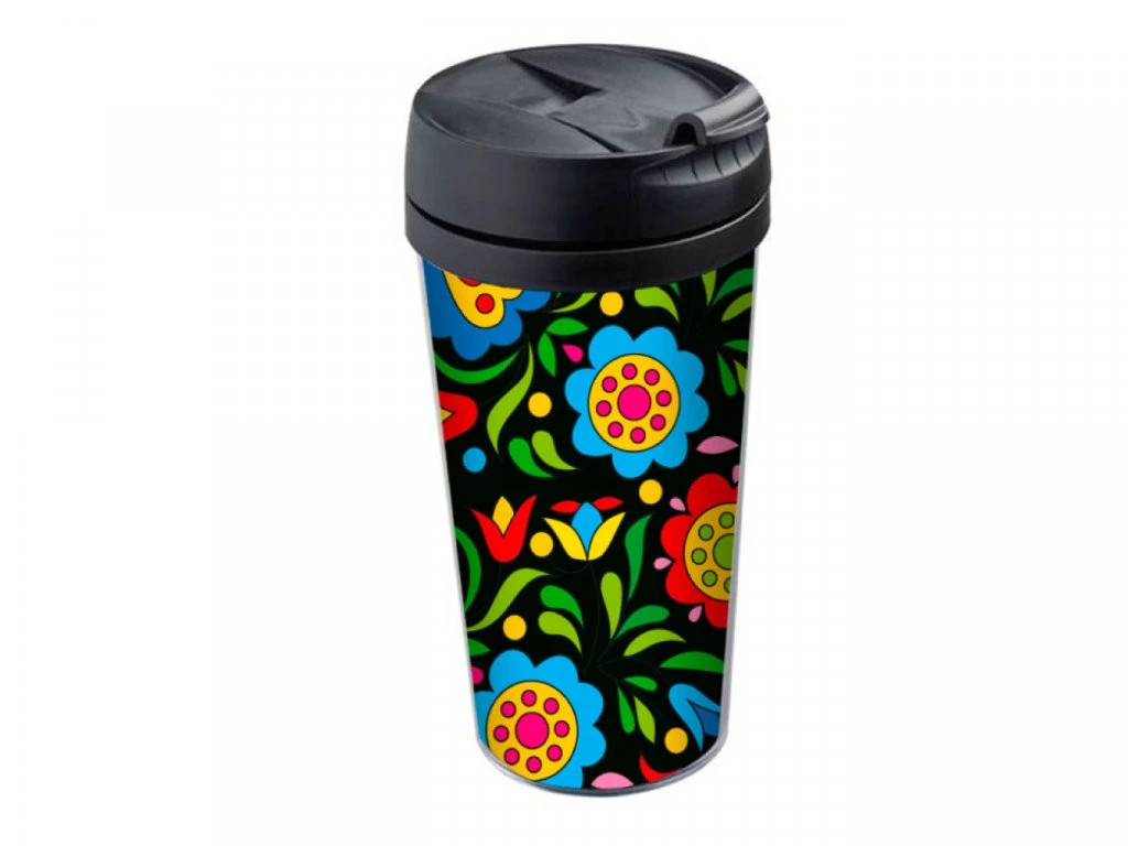 Termohrnček folk čierny 420ml