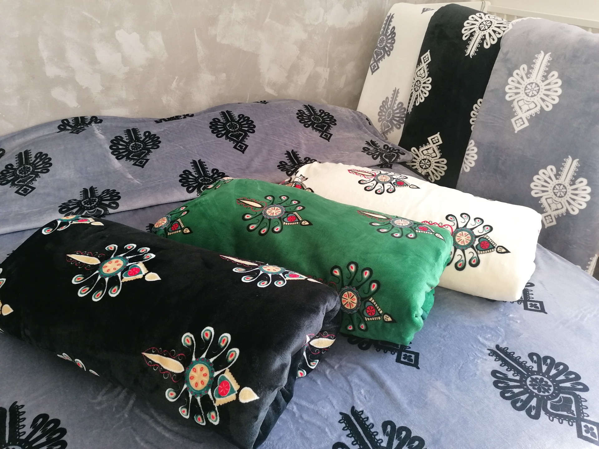Fleecová deka 220x200 goral 2- smaragdová zelená