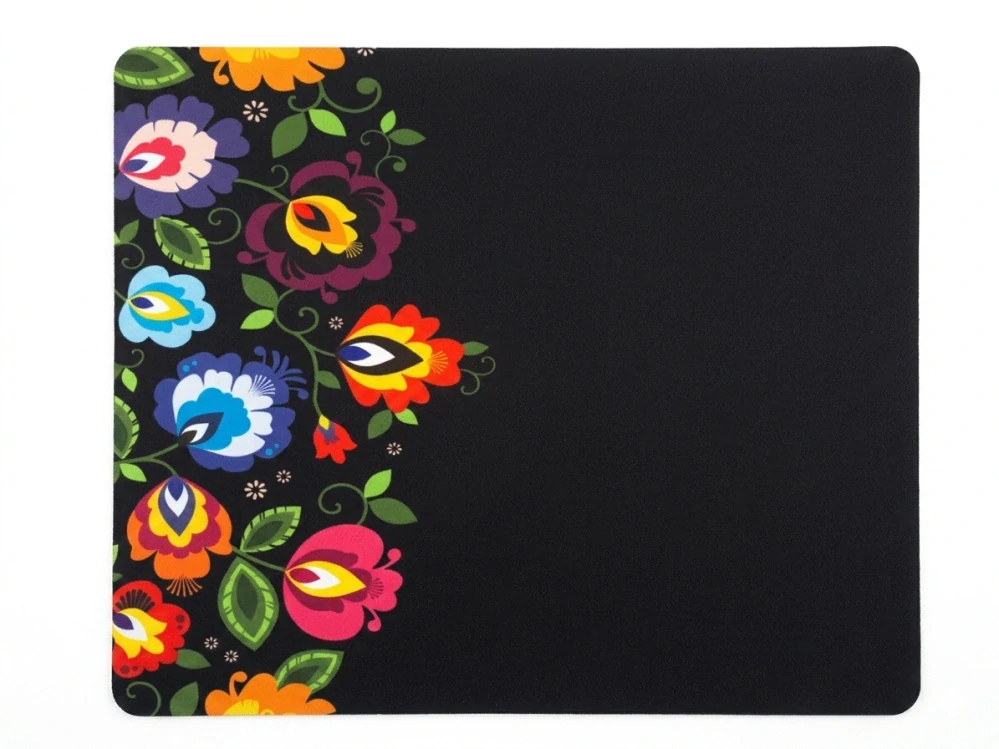 Podložka pod myš 24 x 19 cm - kvety na boku