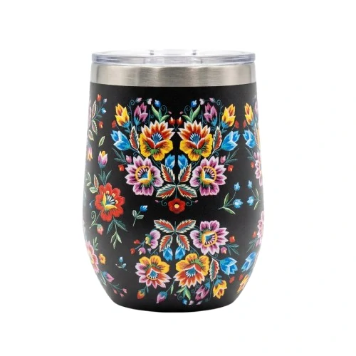 Nerezový termohrnček uzatvárateľný vrchnák - Telgárt 350ml - nerezový lem