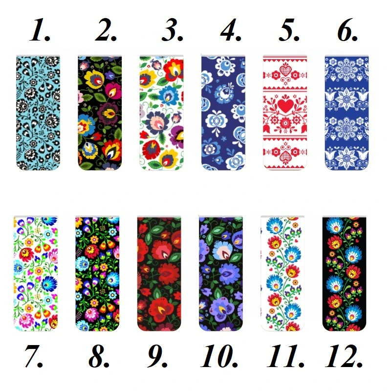 Magnetická záložka s ľudovým motívom