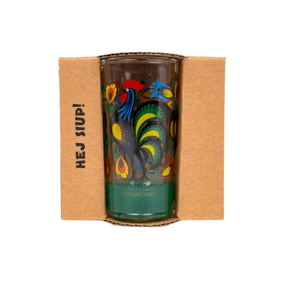 Folklórny štamperlík/poldecák 50 ml – Kohúty