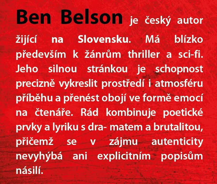 Ben Belson - BAČA (Limitovaná edícia s 3D oriezkou)