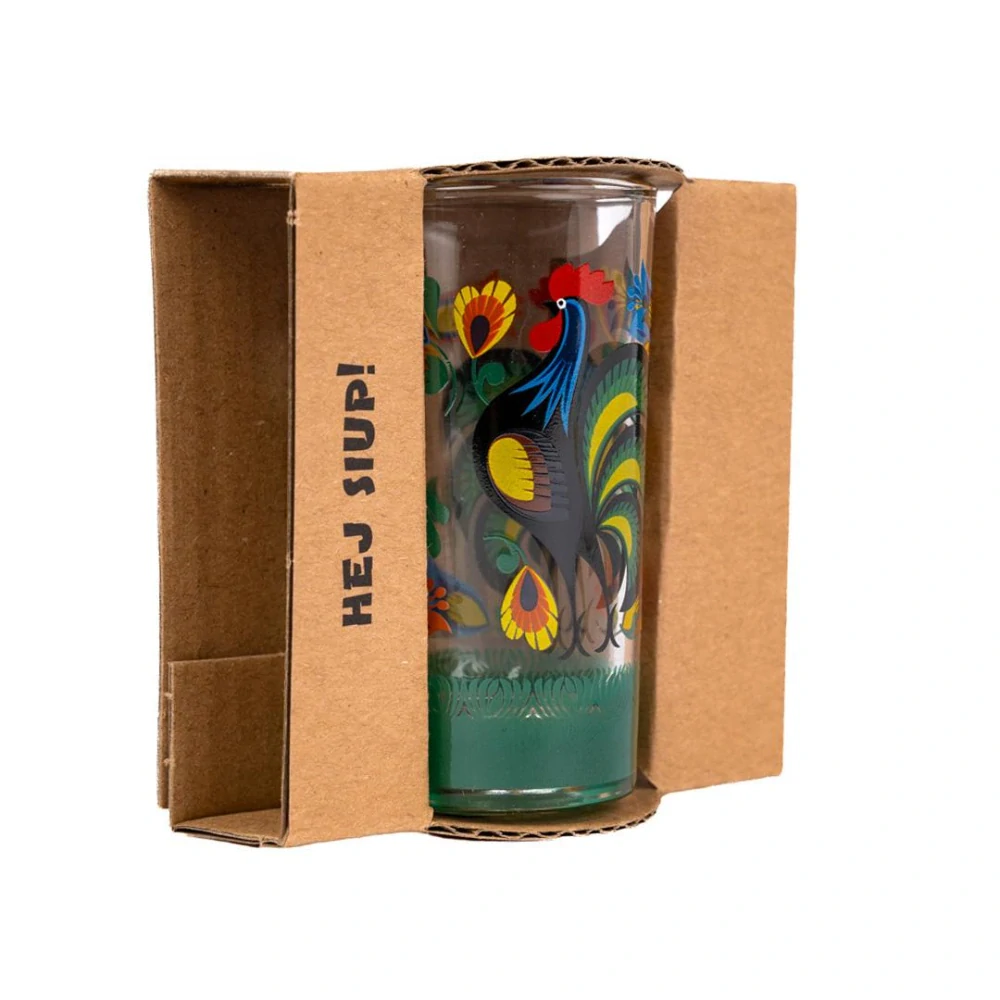 Folklórny štamperlík/poldecák 50 ml – Kohúty