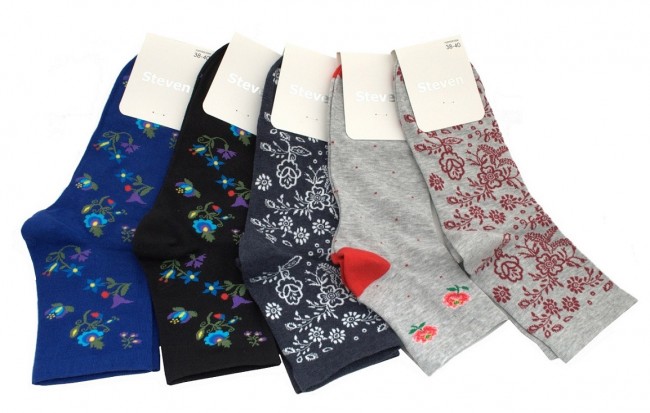 Dámske ponožky STEVEN čierne 38-40