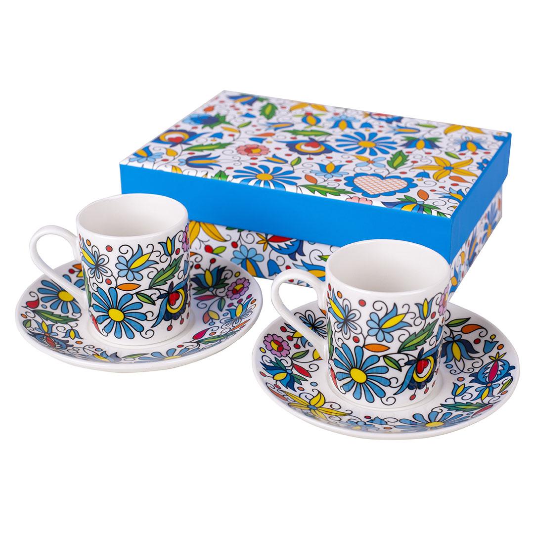 Sada 2 šálok na espresso 90ml - modré