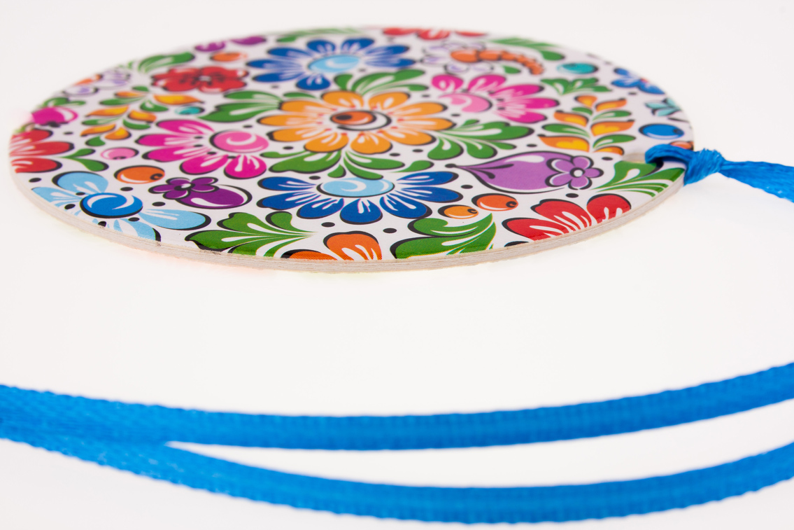 Ozdoba s ľudovým motívom - koliesko kvetované 13301