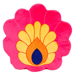 Plyšový vankúšik - kvet 