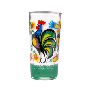Folklórny štamperlík/poldecák 50 ml – Kohúty