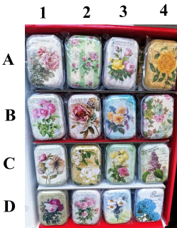 Kovová vintage krabička - rôzne vzory