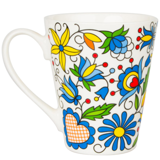 Hrnček s ľudovým motívom 270ml - modrý 14431