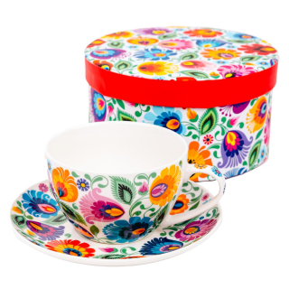 Šálka 300ml vo valcovej krabičke - biela