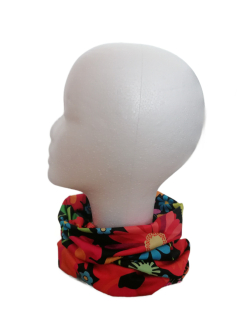 Multifunkčný šál s ľudovým motívom - maky