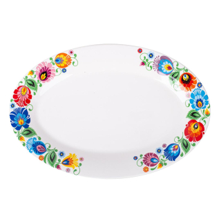 II.akosť - Oválny servírovací tanier - veľký (35,5 x 24cm)