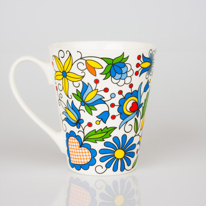 Hrnček s ľudovým motívom 270ml - modrý 14431