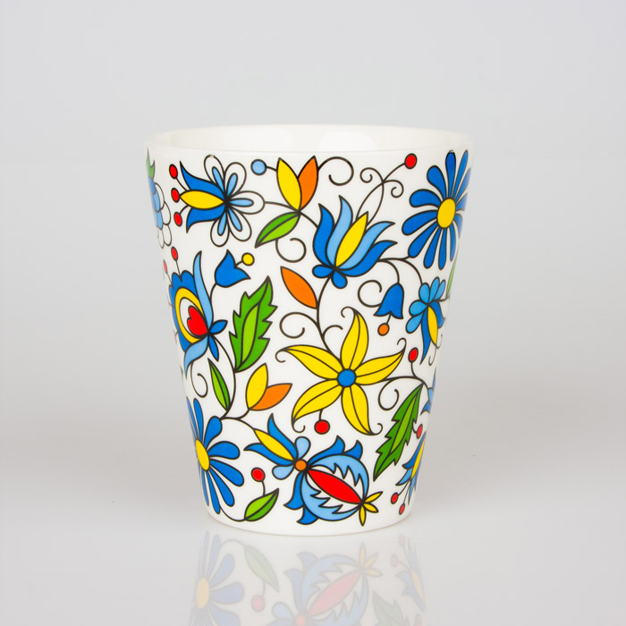 Hrnček s ľudovým motívom 270ml - modrý 14431