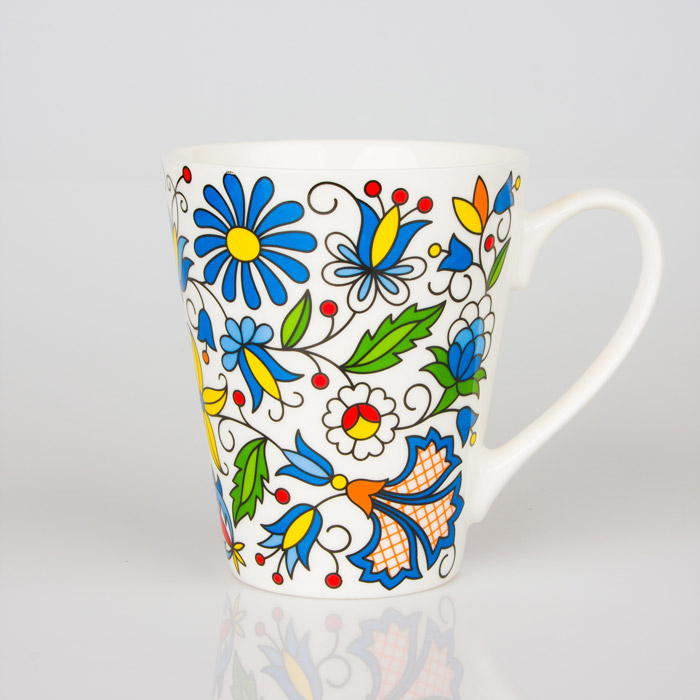 Hrnček s ľudovým motívom 270ml - modrý 14431
