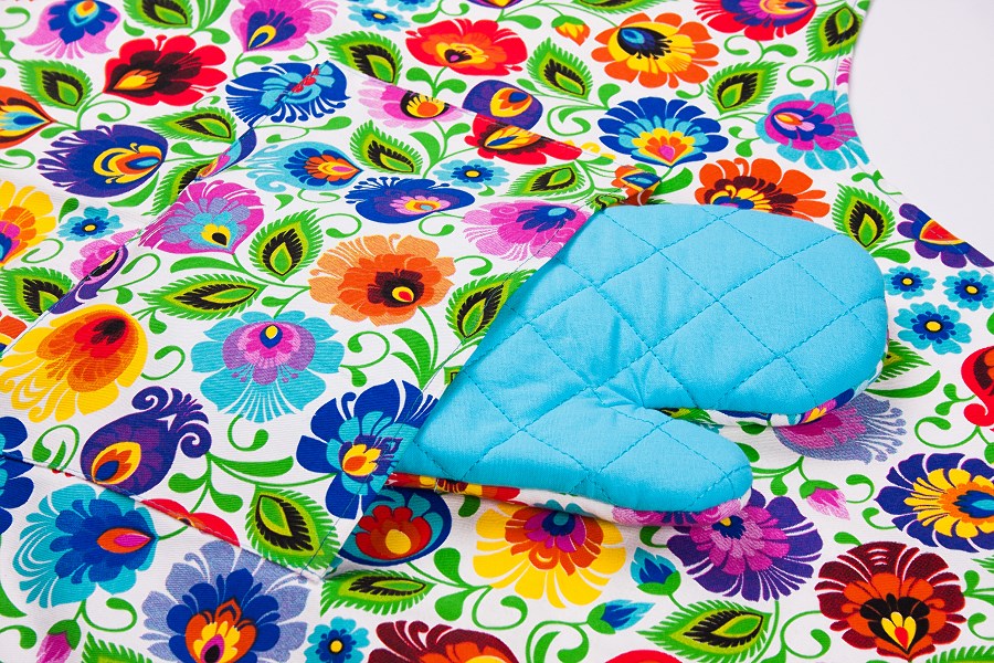 Kuchynská zástera biela