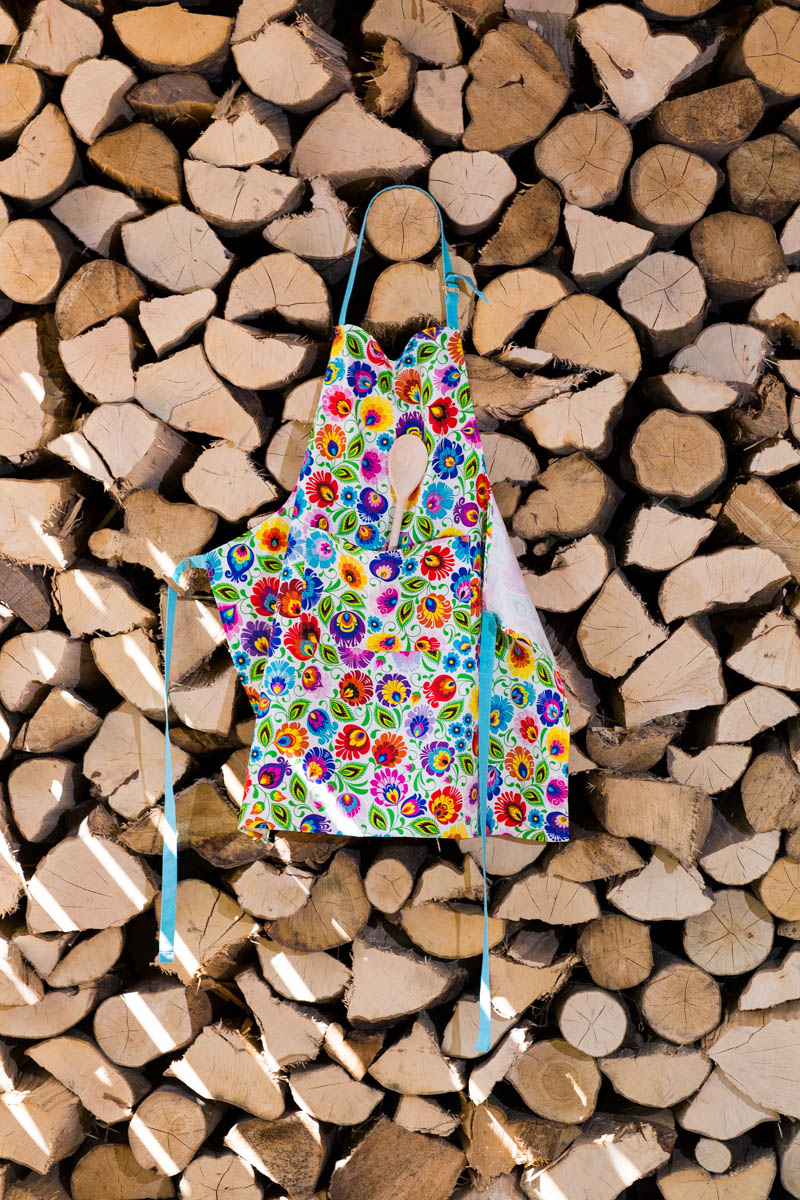 Kuchynská zástera biela