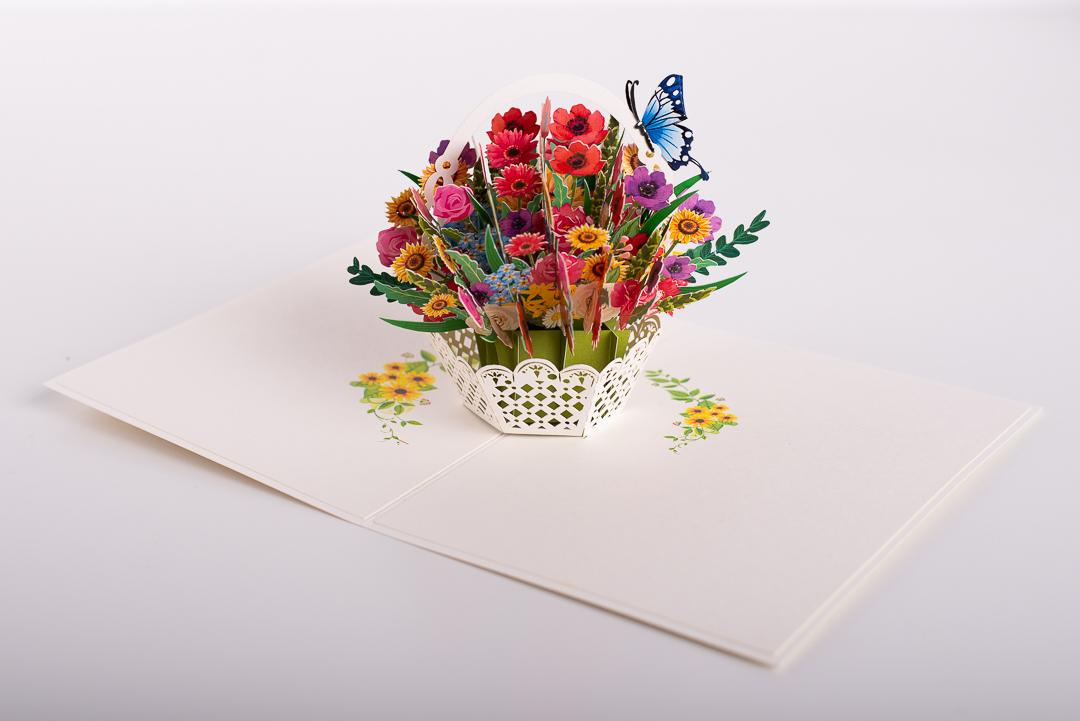 3D blahoželanie - košík