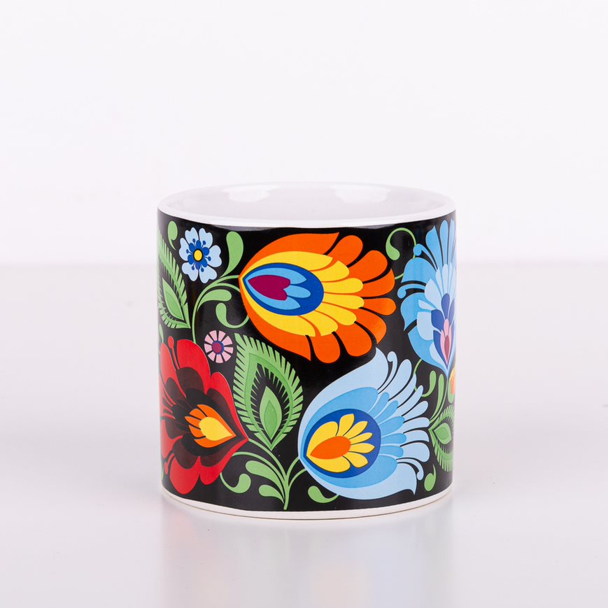 Keramický črepník / nádoba - čierny