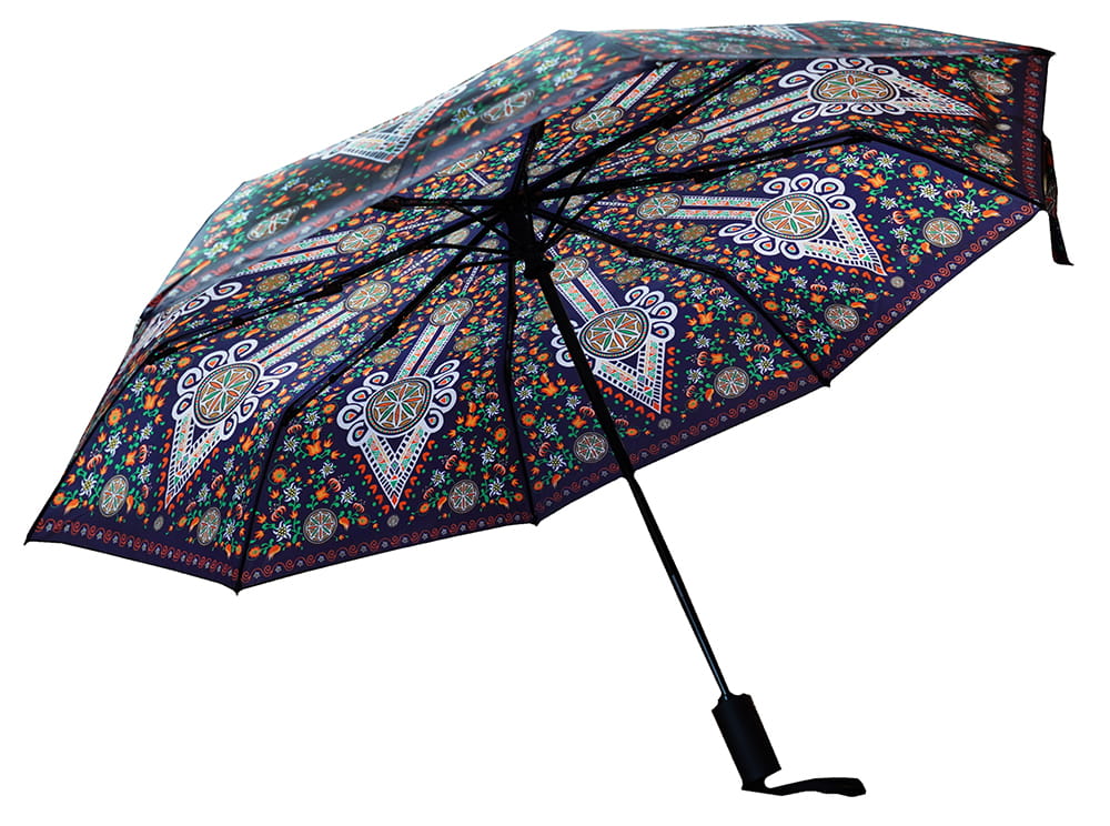 Dáždnik automat - goral na čiernom podklade