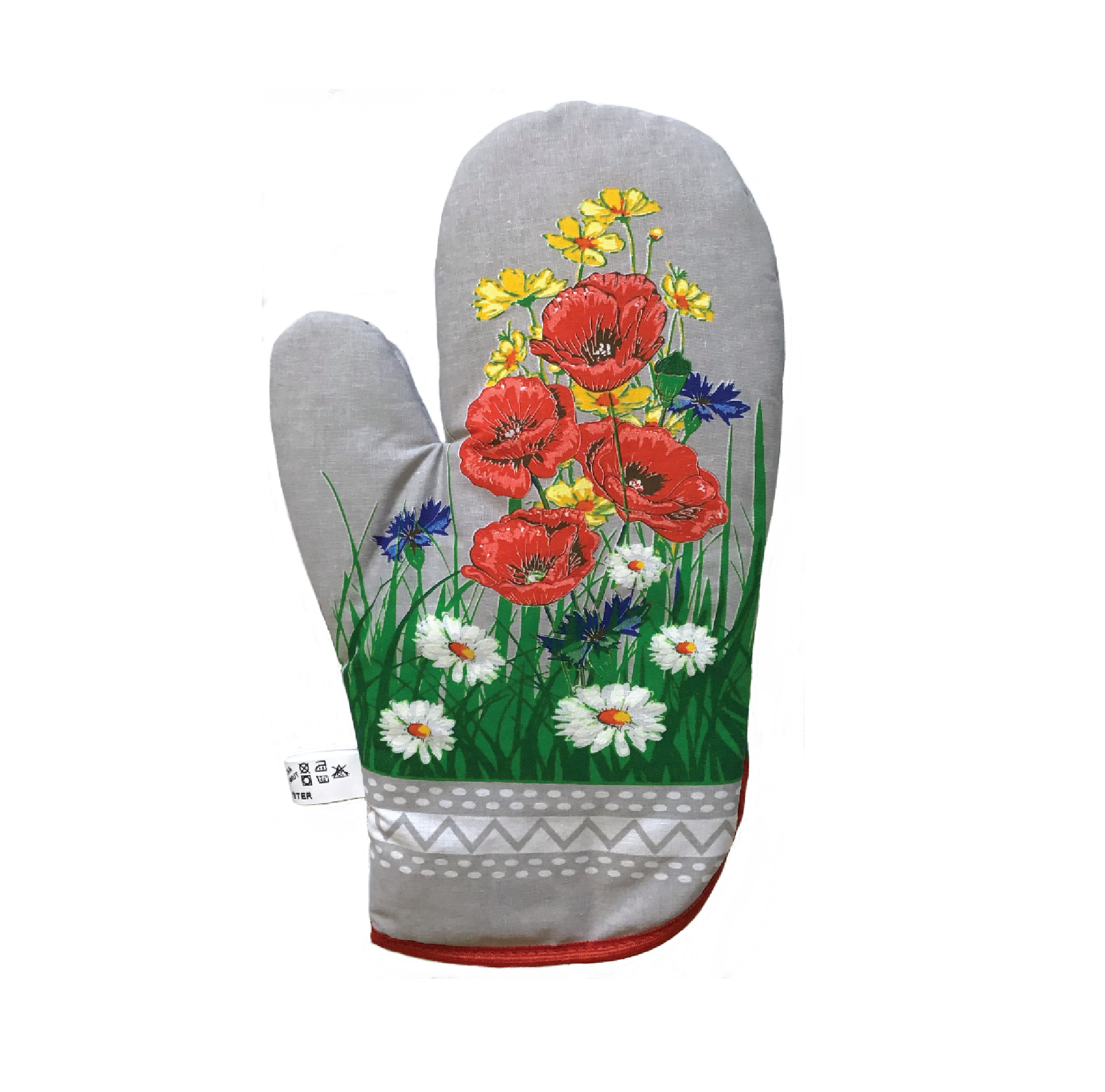 Kuchynská chňapka - poľné kvety 