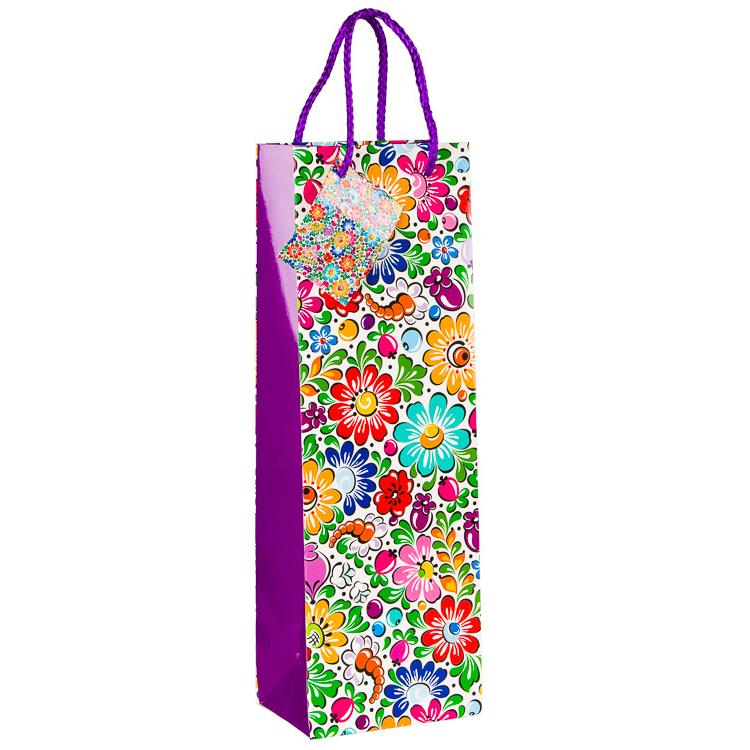 Darčeková taška na fľašu (36x12x8,5cm) 