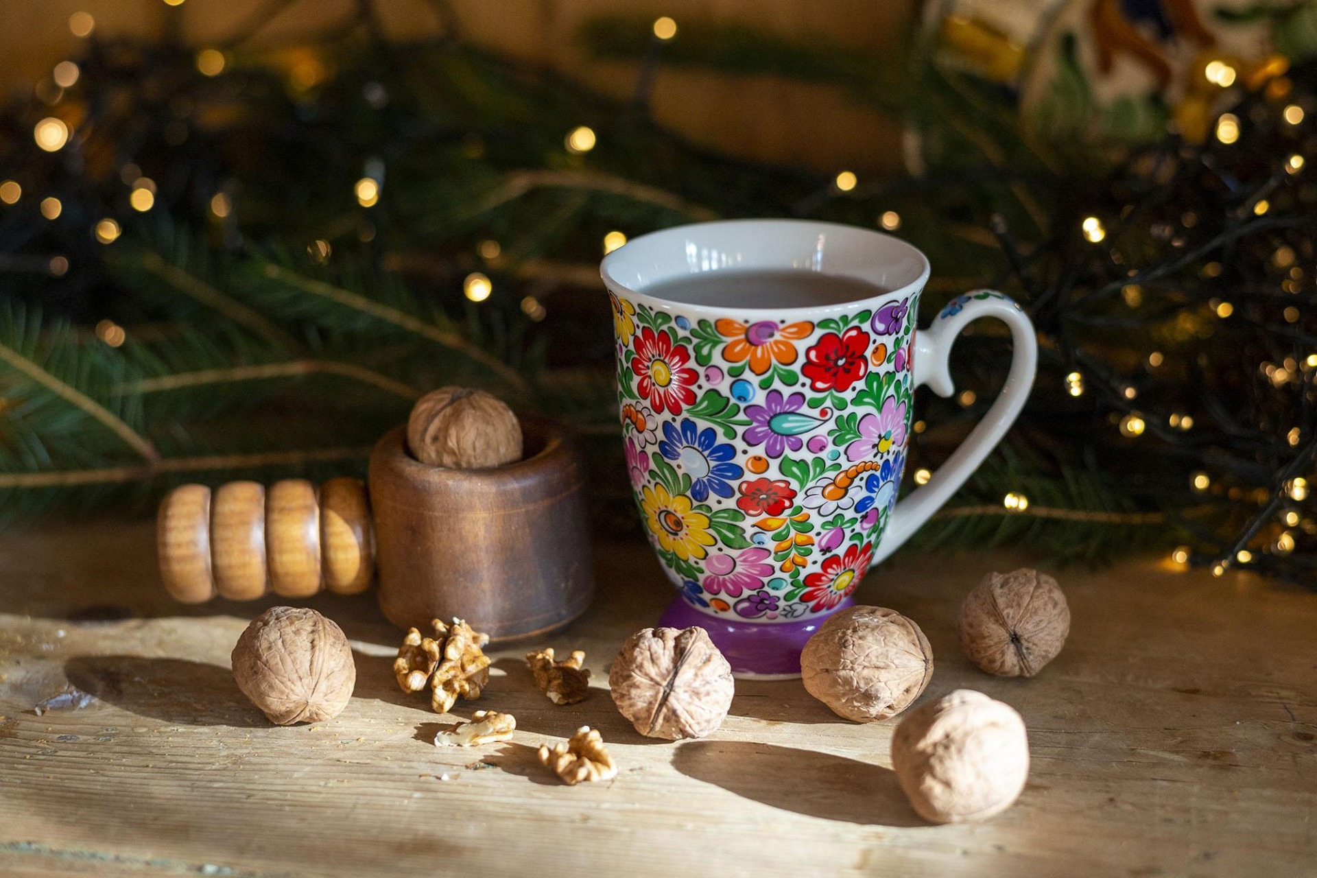 Hrnček vo valcovej darčekovej krabičke 280ml - kvetovaný