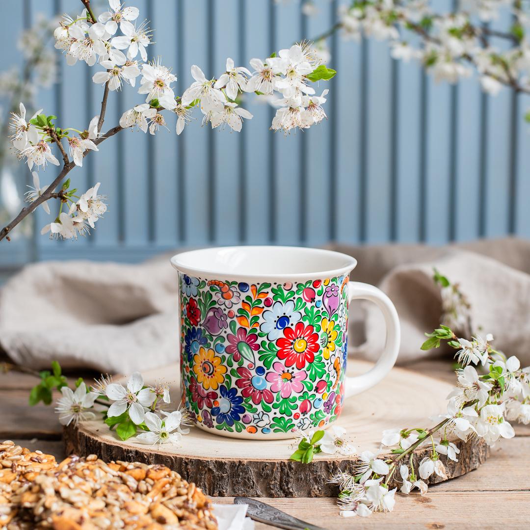 Hrnček 350ml- kvetinový