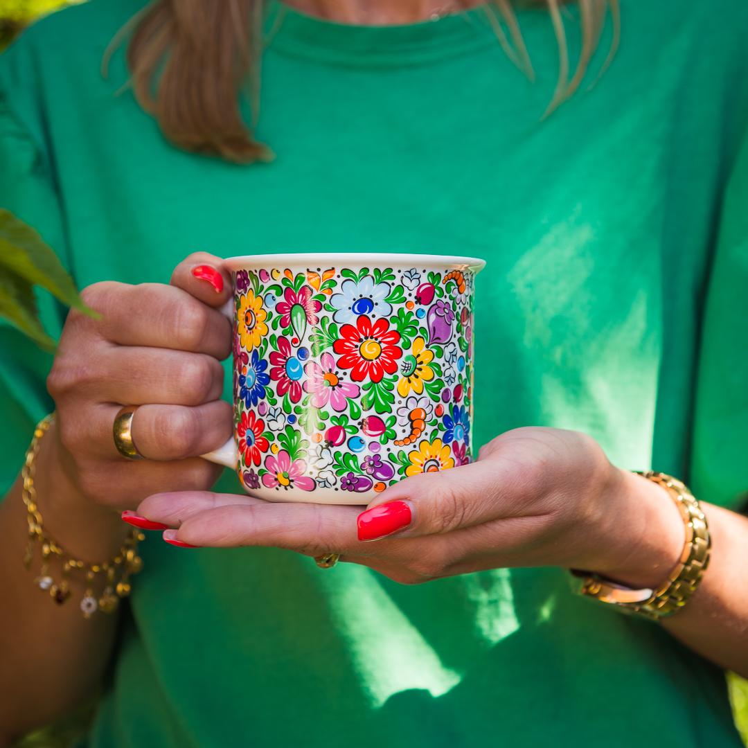 Hrnček 350ml- kvetinový