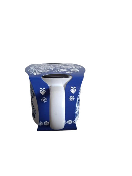 Keramický hrnček 330ml - modrý folklór