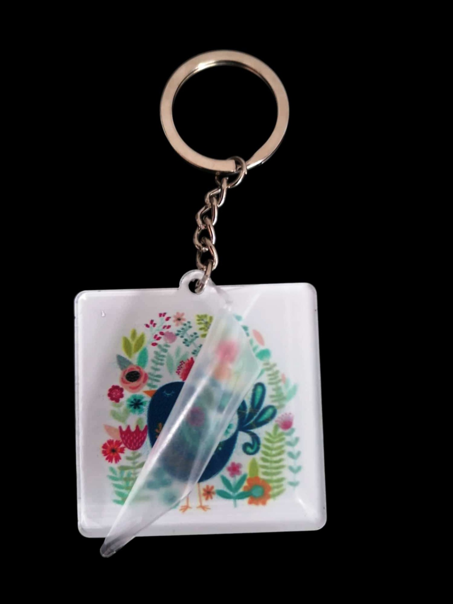 Akrylová kľúčenka - vtáčik