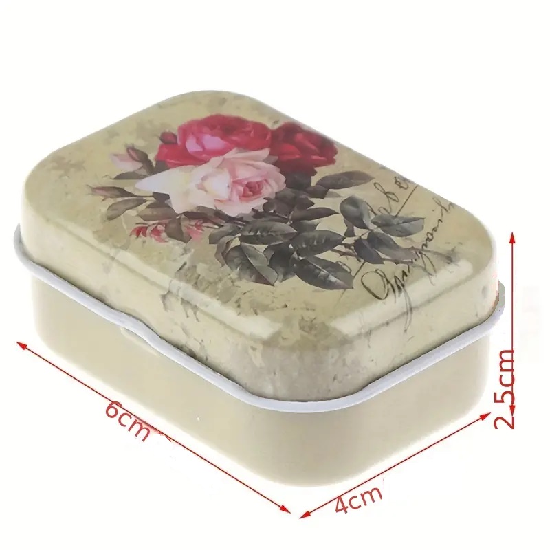 Kovová vintage krabička - rôzne vzory