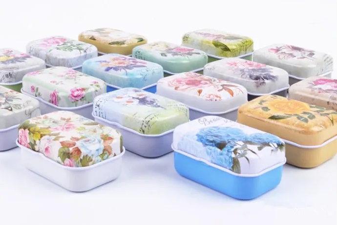 Kovová vintage krabička - rôzne vzory