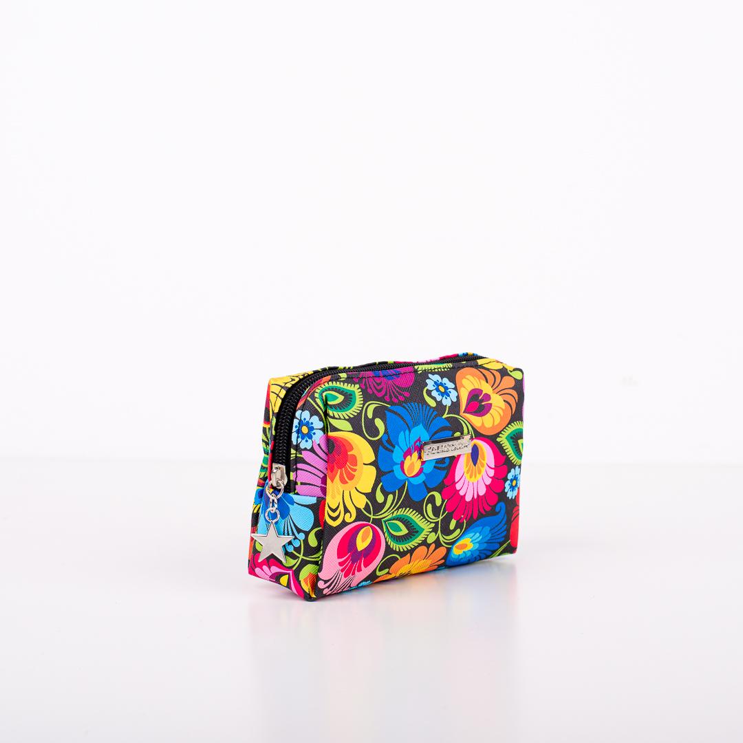 Koženková kozmetická taška- malá 15 x 10 x 5 cm čierna