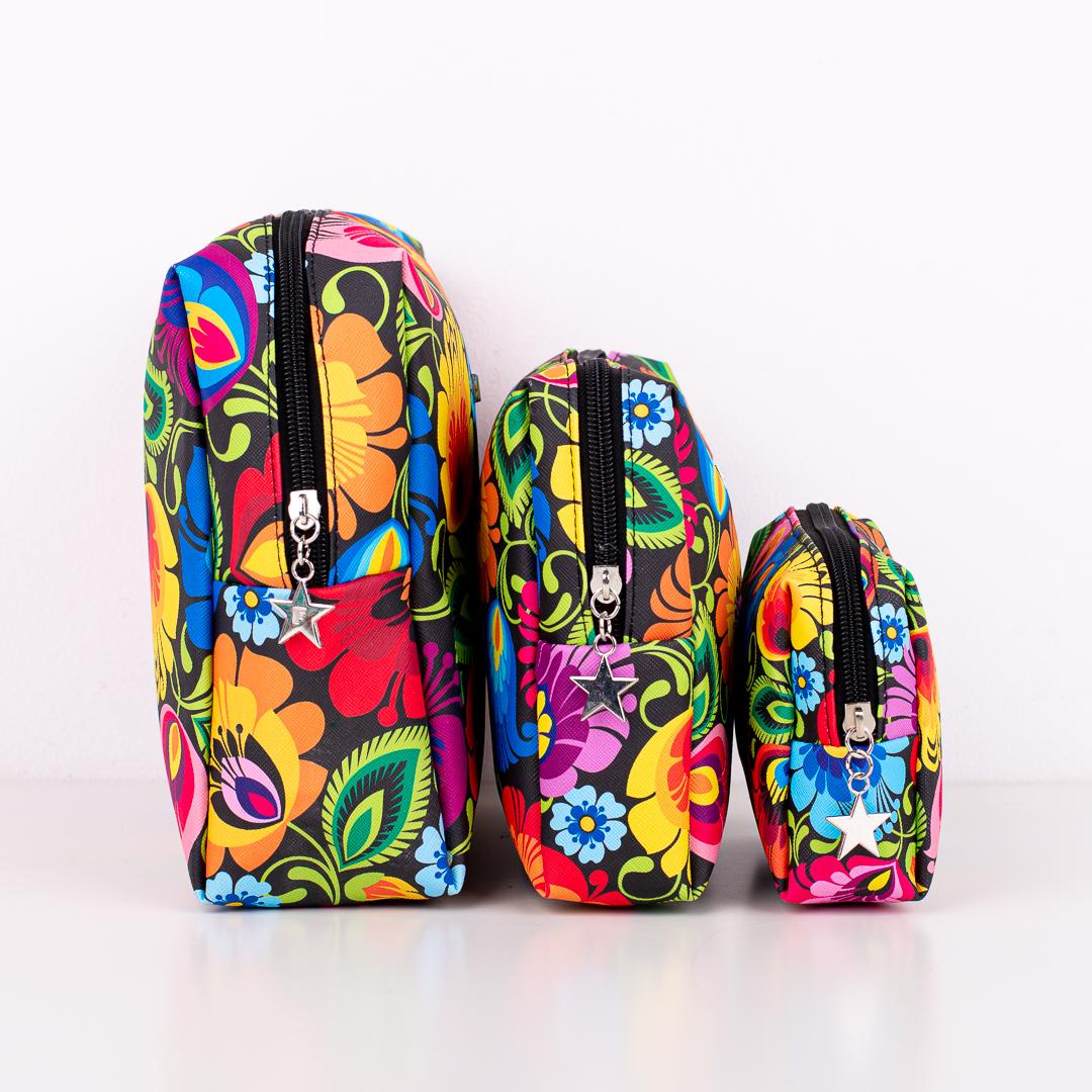 Koženková kozmetická taška- malá 15 x 10 x 5 cm čierna