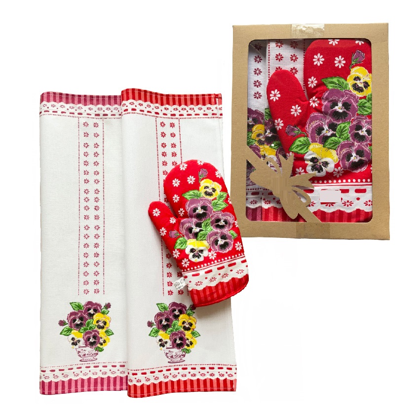 Kuchynská sada sirôtky- chňapka a 2 utierky 