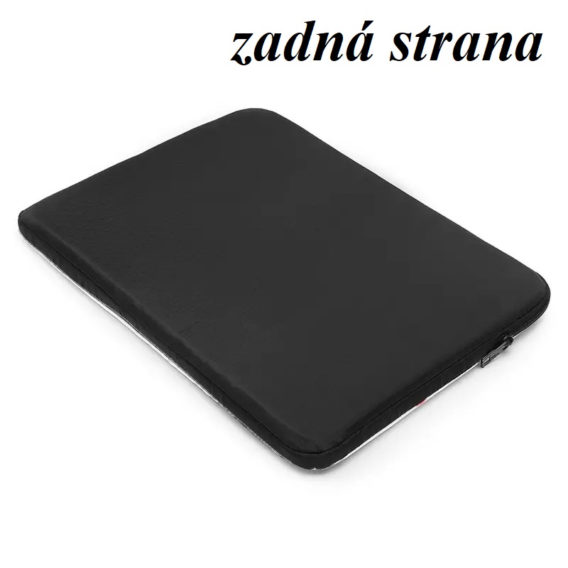 Obal na notebook 15´´- kvety na čiernom pozadí na boku