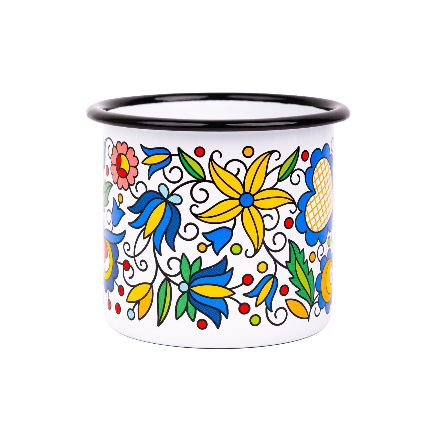 Smaltovaný hrnček 500ml - modrý