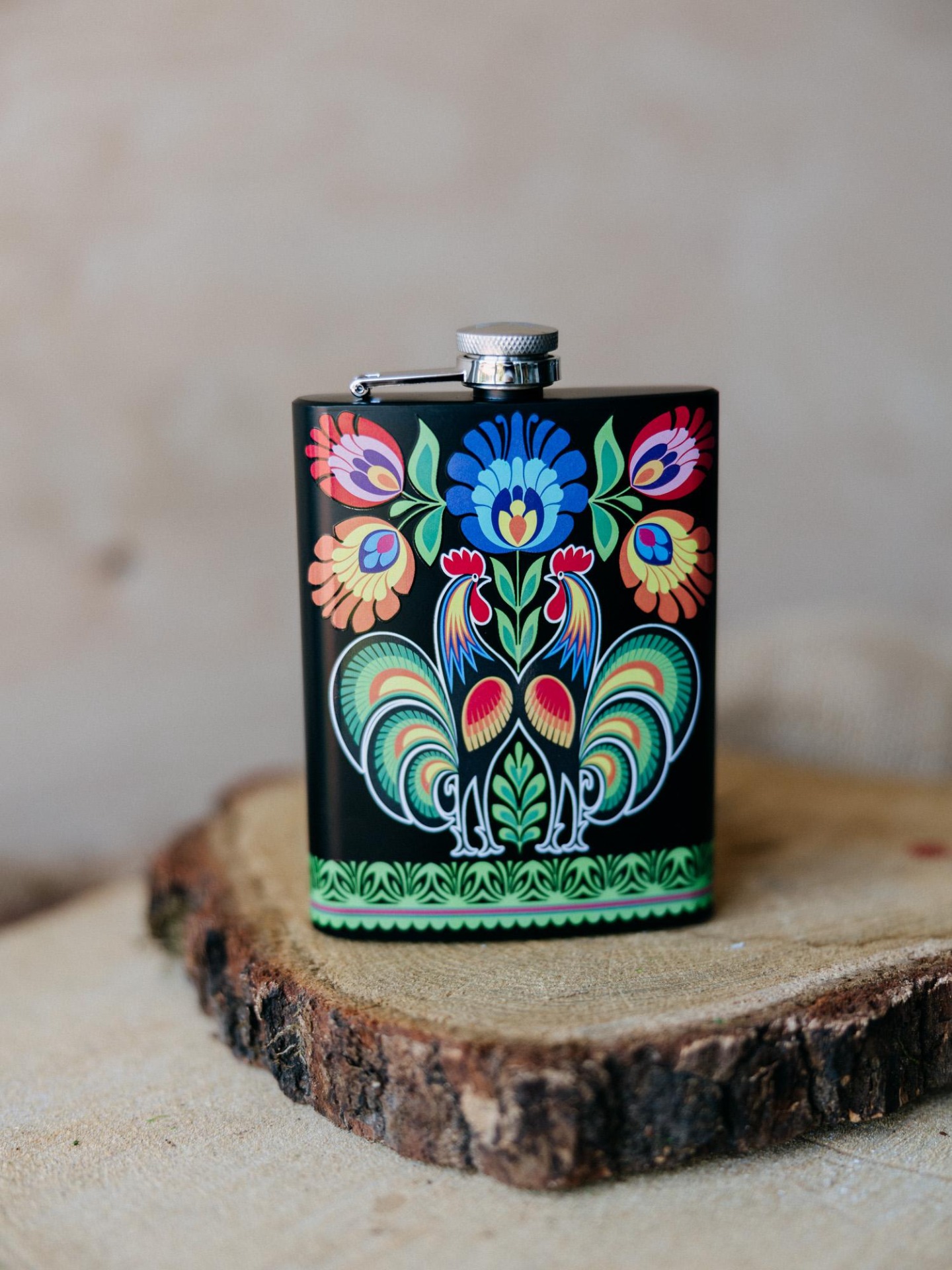 Ploskačka nerezová 220ml - kohúty