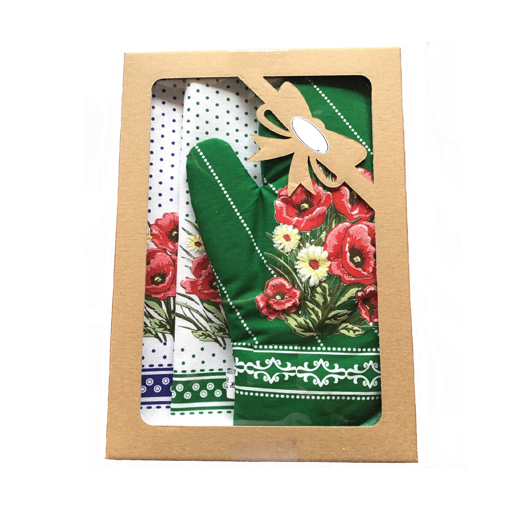 Kuchynská sada maky- chňapka a 2 utierky 