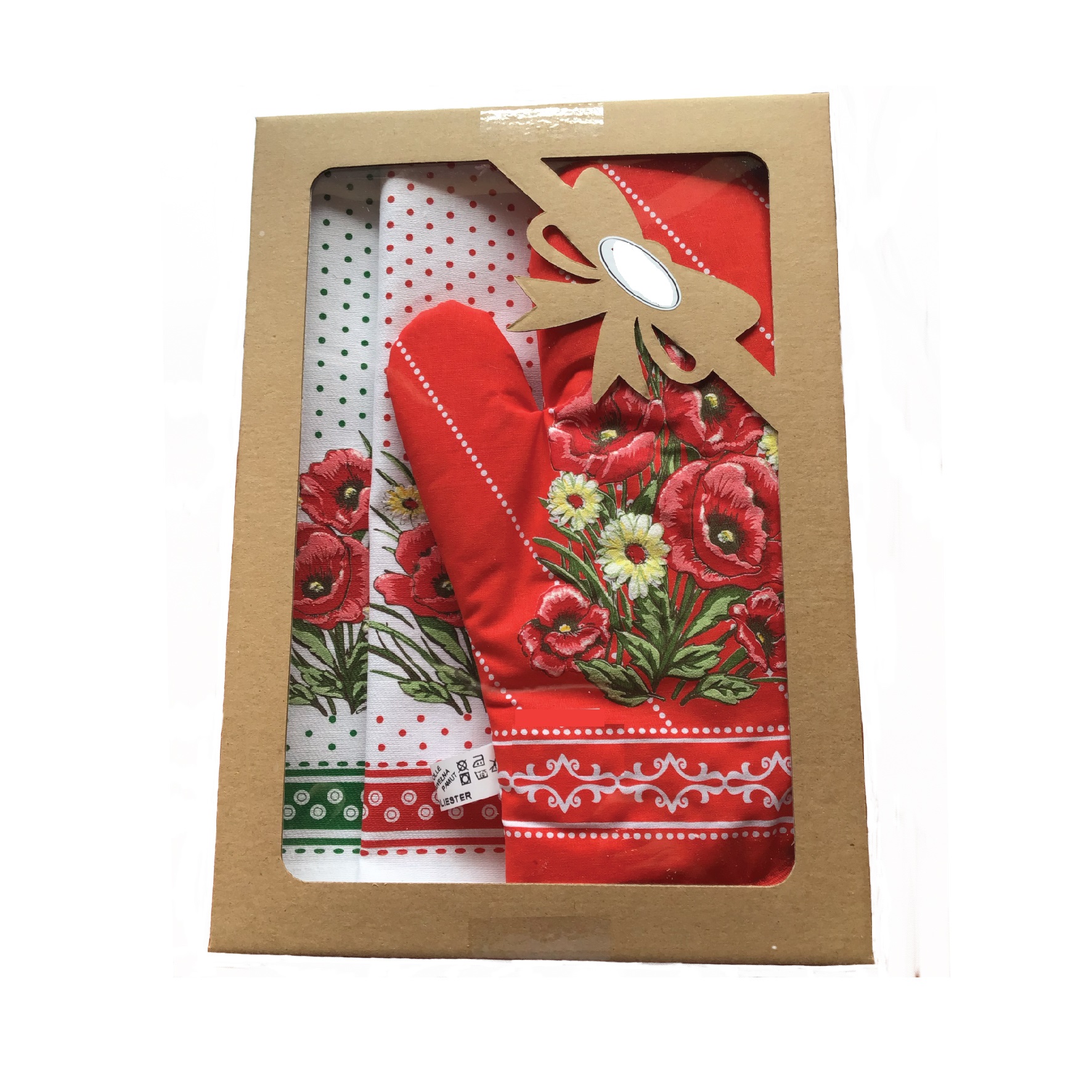 Kuchynská sada maky- chňapka a 2 utierky 