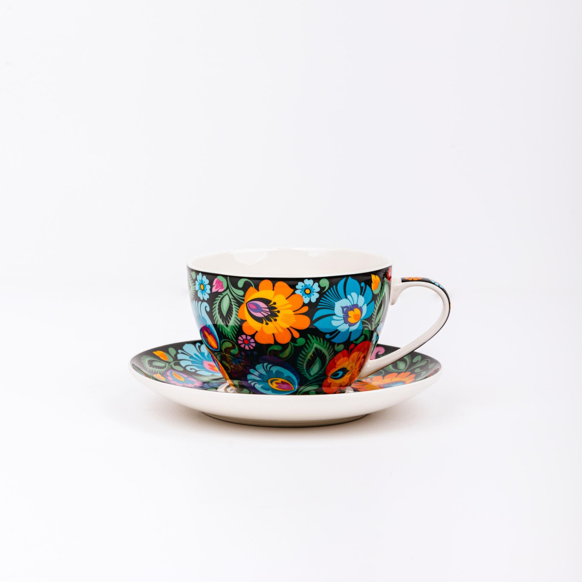 Šálka 300ml vo valcovej krabičke - čierna