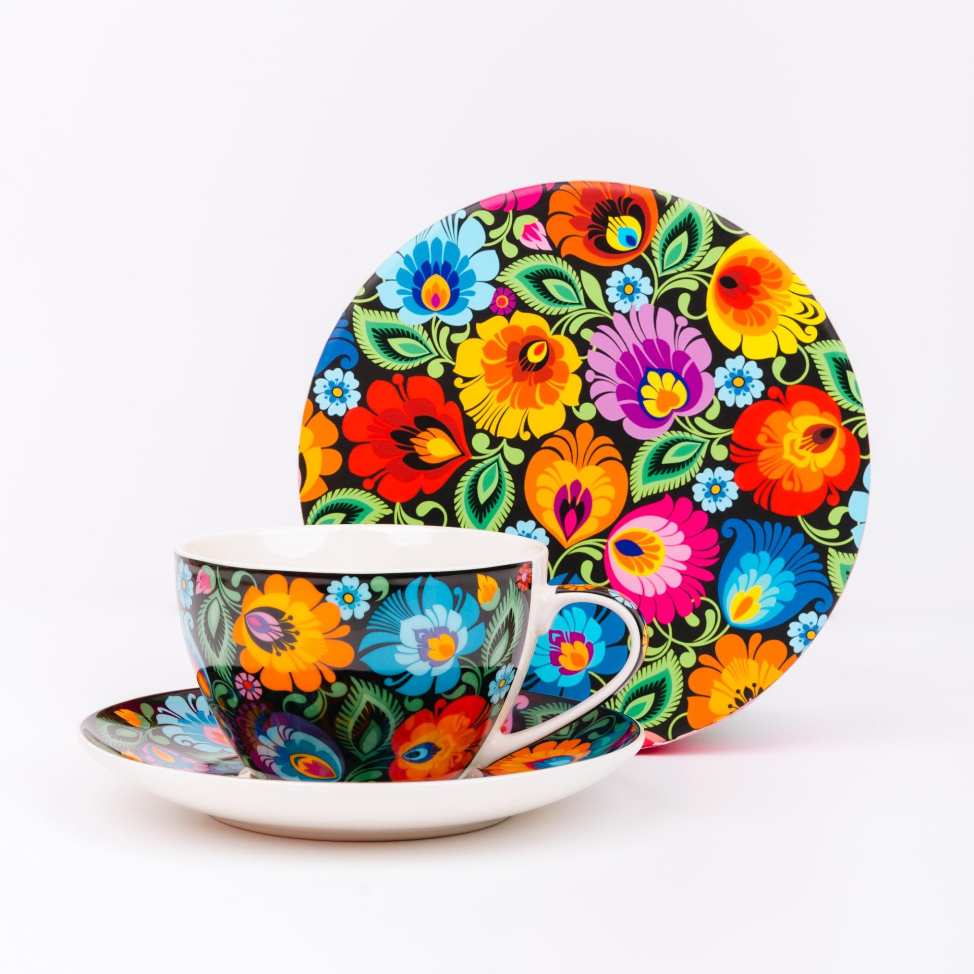 Šálka 300ml vo valcovej krabičke - čierna