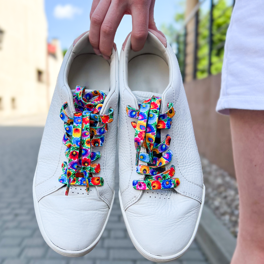 Šnúrky do topánok 130cm - biele