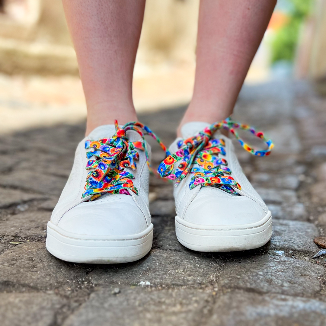 Šnúrky do topánok 130cm - biele