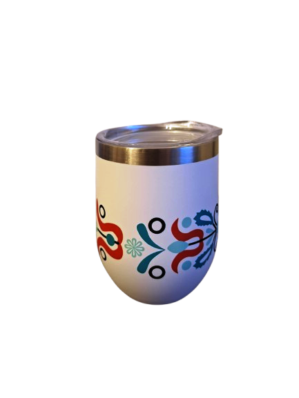 Nerezový termohrnček folk farebný 350ml