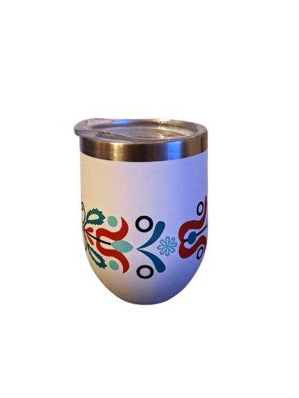 Nerezový termohrnček folk farebný 350ml