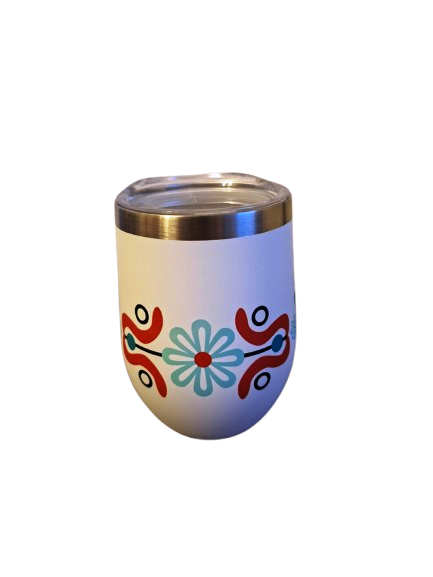 Nerezový termohrnček folk farebný 350ml